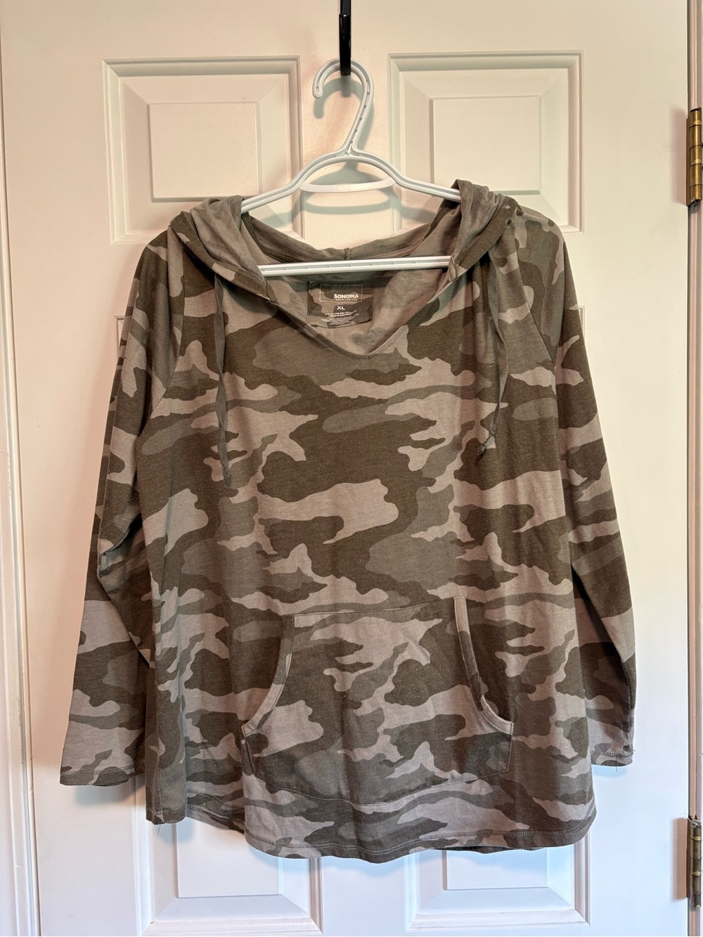 Sonoma Camo Hooded Pullover - Olive & Taupe